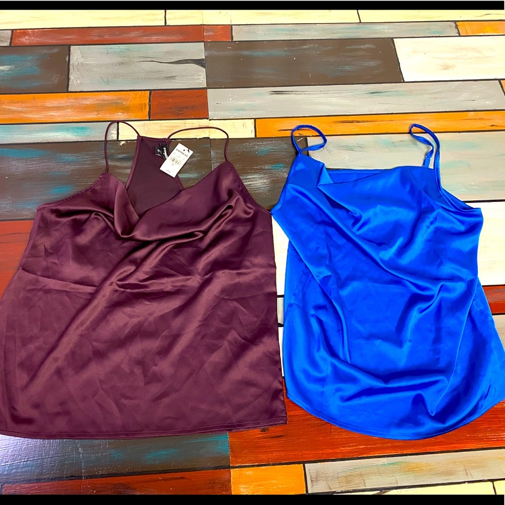 2 satin cami’s